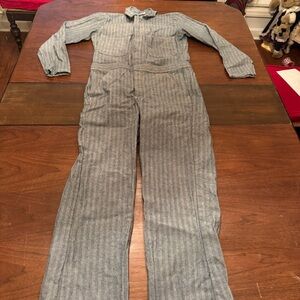Vintage Todd Herringbone Denim Coveralls 36R Mechanic Railroad